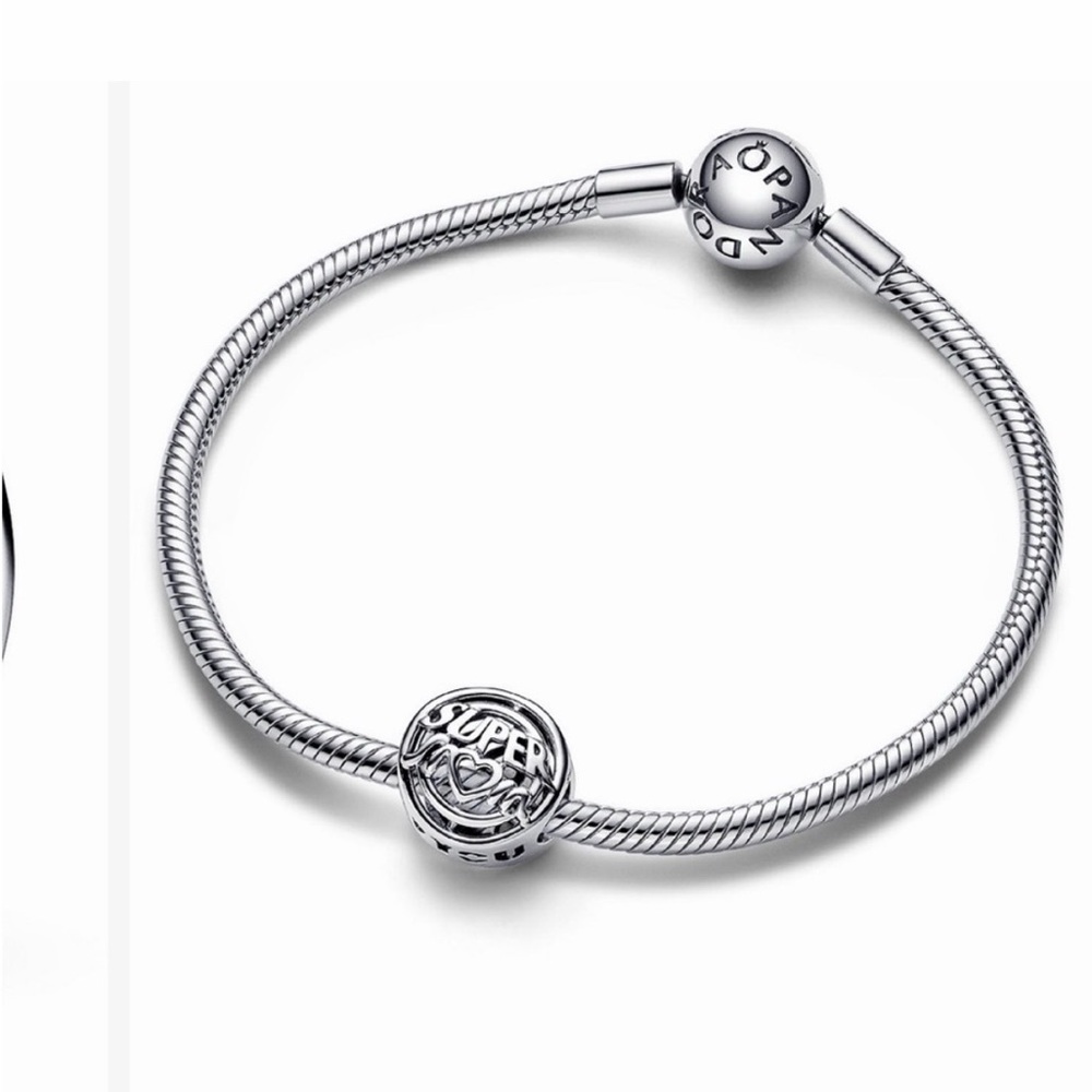 Pandora Silver Super Mom My Hero Charm
